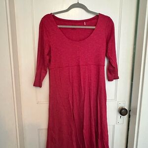 Toad&Co Vibrant Red Long Sleeve Dress